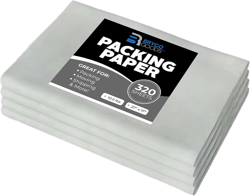 Newsprint Packing Paper Sheets for Moving, 320 Sheets