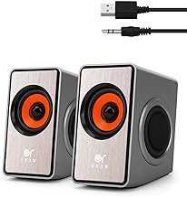 12W Mini Desktop Computer Speakers with Volume Control