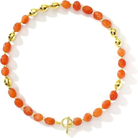 Colorful Gemstone Beaded Necklace for Women