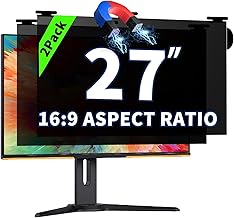 Two 27-Inch Magnetic Privacy Screens for Widescreen Monitors