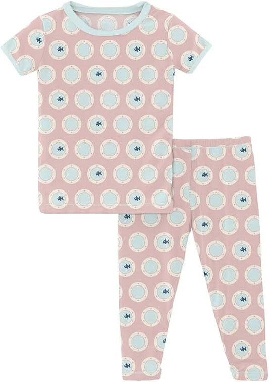 Soft Short Sleeve Pajama Set for Babies and Kids