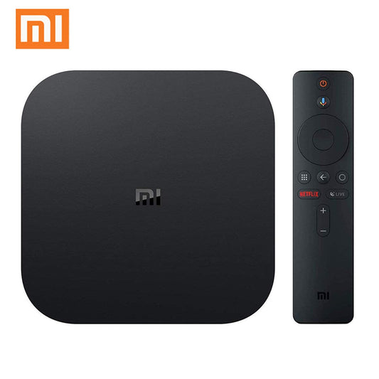 Mi Box S Android TV with Google Assistant Remote Streaming Media Player - Chromecast Built-in - 4K HDR - Wi-Fi - 8 GB - Black