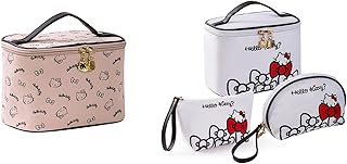 Large Waterproof Travel Makeup and Toiletry Bag Set