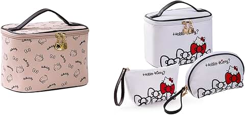 Large Waterproof Travel Makeup and Toiletry Bag Set