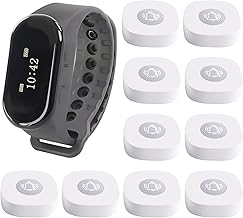 Wireless Nurse Call System with Wrist Watch Receiver and Call Buttons