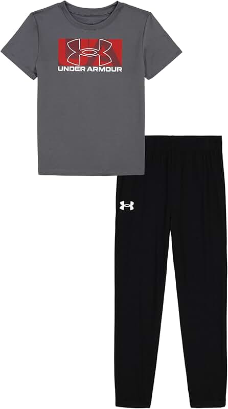 Casual Jogger Set for Kids, Castlerock and Red