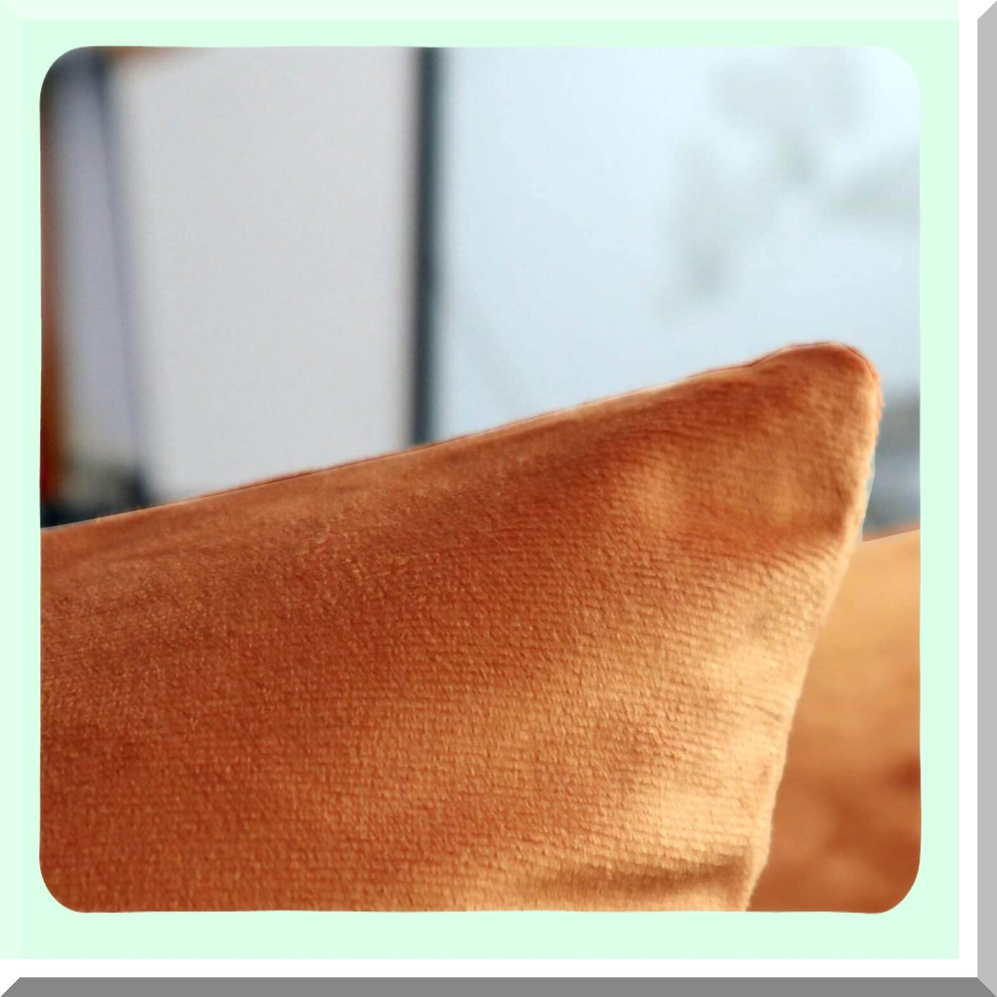 Cozy Velvet Orange Pillowcase Set - 18x18 Inch Decorative Square Cushion Covers for Couch Sofa & Bedroom - Soft & Stylish Home Decor - 45x45 Cm