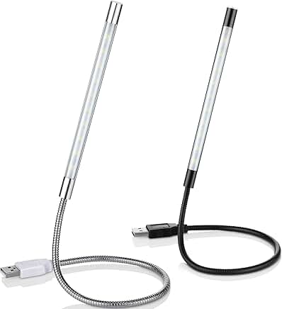 Two-Piece USB LED Light for Laptop Keyboard and Reading