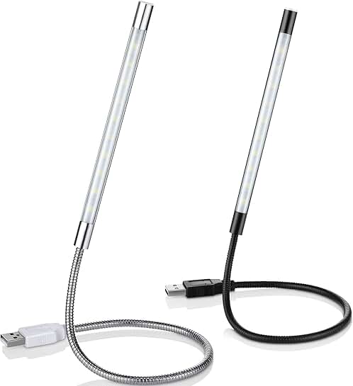 Two-Piece USB LED Light for Laptop Keyboard and Reading