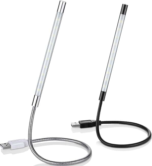 Two-Piece USB LED Light for Laptop Keyboard and Reading