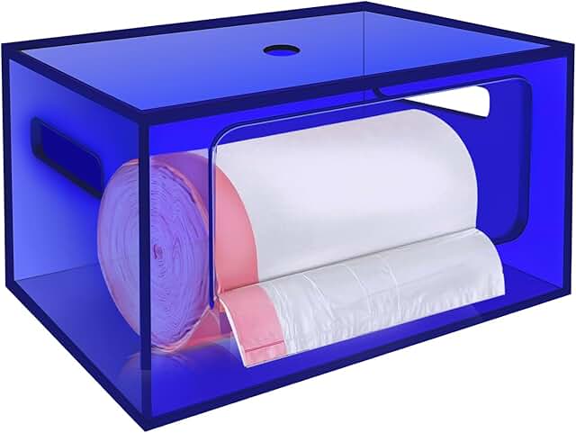 Large Acrylic Trash Bag Holder with Handles