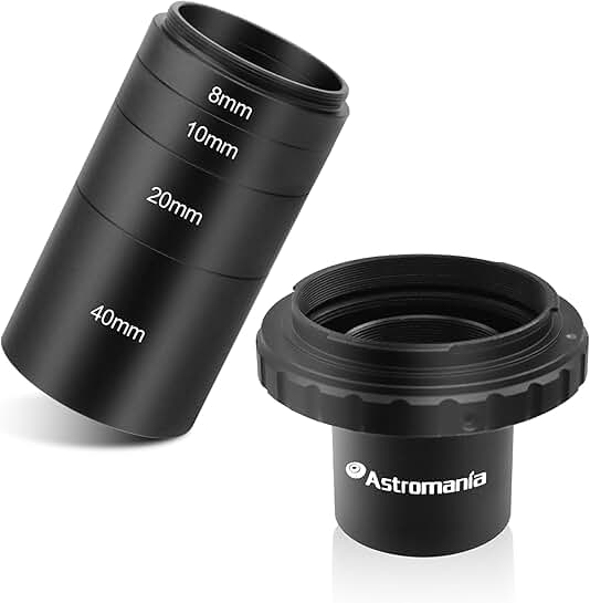 Astronomical T2-Extension Tube Kit for Cameras and Eyepieces