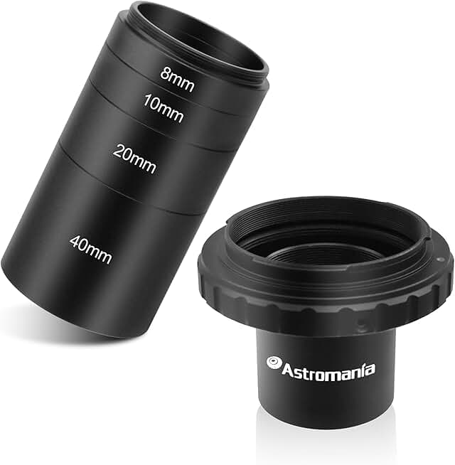 Astronomical T2-Extension Tube Kit for Cameras and Eyepieces