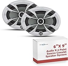 6x9 Car Speakers, 400W, 3-Way Coaxial, Includes Grills