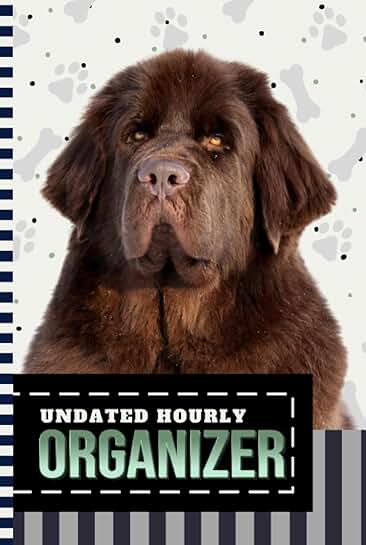 Hourly Organizer with Dog Art Cover