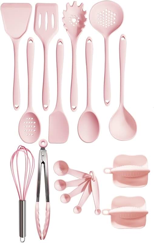 Silicone Kitchen Utensil Set for Cooking and Baking