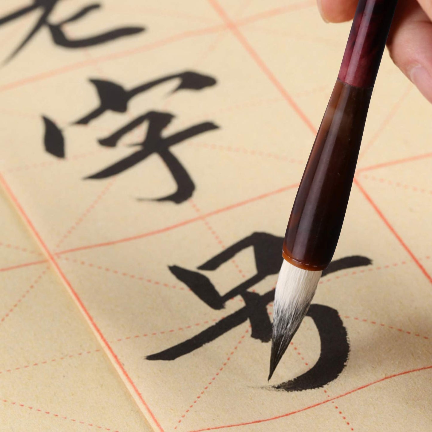 Chinese Calligraphy Brush Sheep and Wolf Hair Small