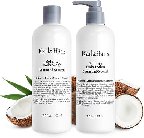 Botanic Coconut Vegan Body Wash and Lotion