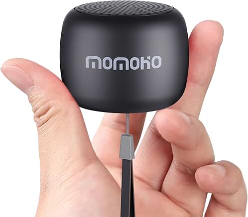 Small wireless Bluetooth speaker with mic for travel and outdoor use