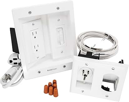 Wall Cable Management Kit for Wall Mount TV