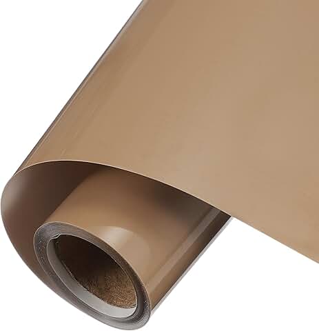 Brown adhesive vinyl roll for decals and crafts