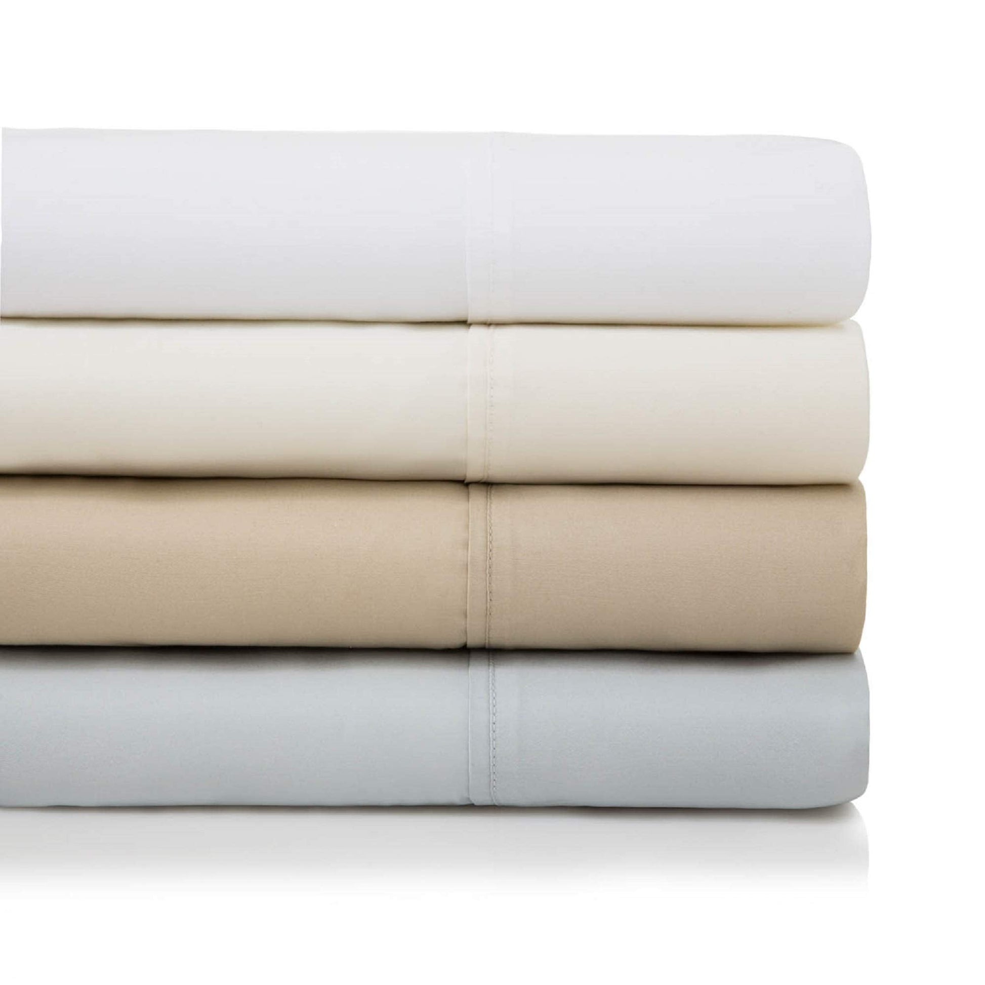 600 Thread Count Lu ous Feel Soft Cotton Blend Sheet Set with Deep Pocket Design
