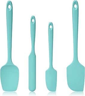 Heat Resistant Silicone Spatula Set for Cooking and Baking