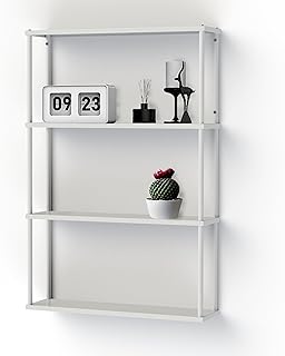 Wall-Mounted Steel Shelving Unit for Kitchen or Storage