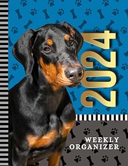 Weekly planner with dog paw print cover