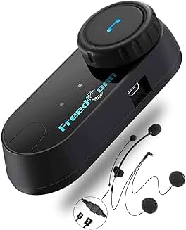 Motorcycle Helmet Bluetooth Headset with Music Sharing and Intercom