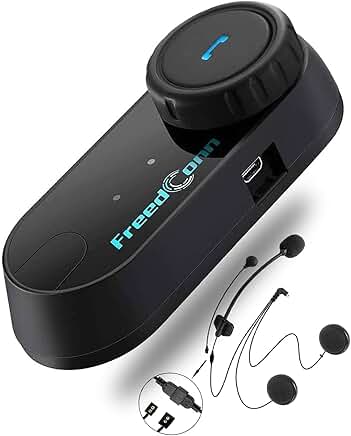 Motorcycle Helmet Bluetooth Headset with Music Sharing and Intercom
