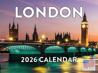 London Calendar 2026, 12-Month Wall Calendar