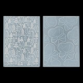Two Christmas Embossing Folders for Scrapbooking and Card Making