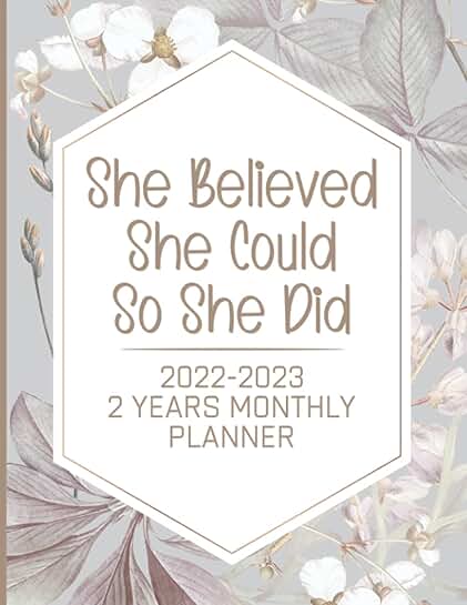 Two-Year Monthly Planner with Holidays