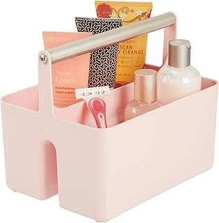 Under Sink Bathroom Storage Caddy in Blush/Satin