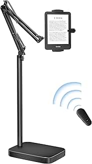 Adjustable Tablet Floor Stand with Remote Control