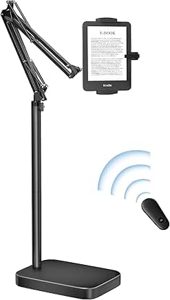 Adjustable Tablet Floor Stand with Remote Control