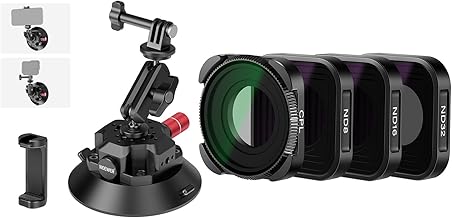 4.5" Suction Cup Camera Mount with ND Filter and Ball Head
