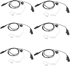 6-Pin Walkie Talkie Earpiece with Microphone (6 Pack)