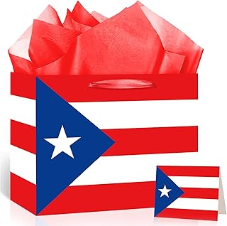 Puerto Rico Flag Gift Bag for Celebrations