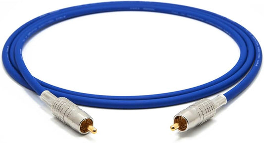 16.4 ft digital coaxial cable with gold RCA connectors