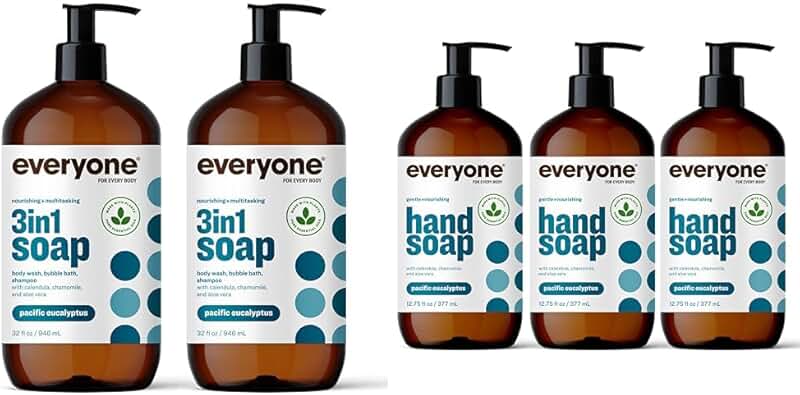 3-in-1 Body Wash and Shampoo, 32 oz, 2-pack