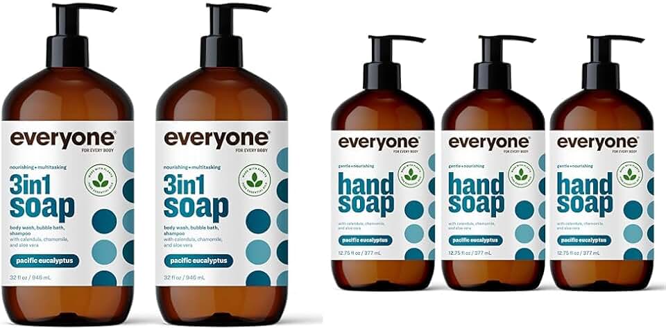 3-in-1 Body Wash and Shampoo, 32 oz, 2-pack