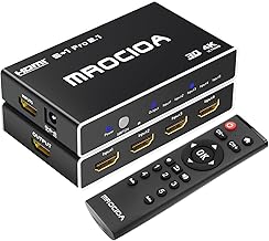 8K HDMI Switch 5 in 1 Out with Remote and App