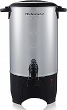 Stainless Steel 40-Cup Coffee Urn with Removable Filter