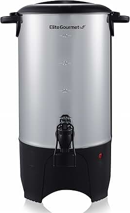 Stainless Steel 40-Cup Coffee Urn with Removable Filter