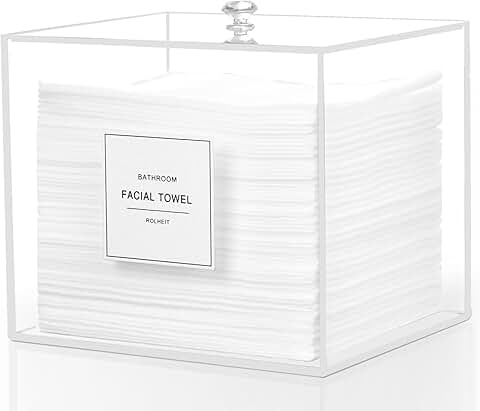 Acrylic Face Towel Holder and Storage Box