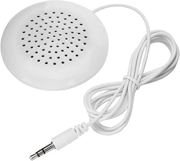 Portable Pillow Speaker with 3.5mm Aux in White
