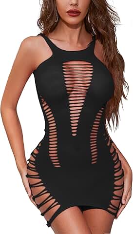 Naughty Fishnet Lingerie Set for Women