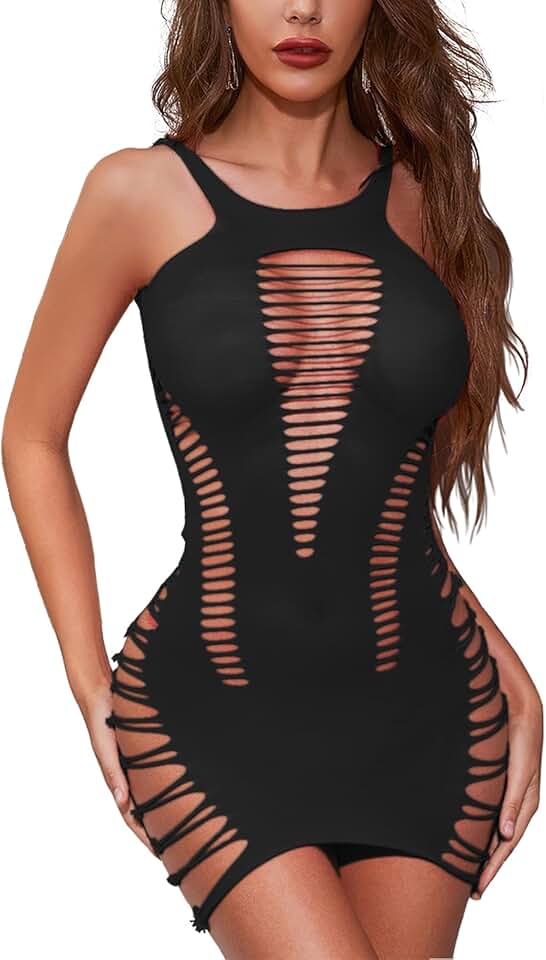 Naughty Fishnet Lingerie Set for Women